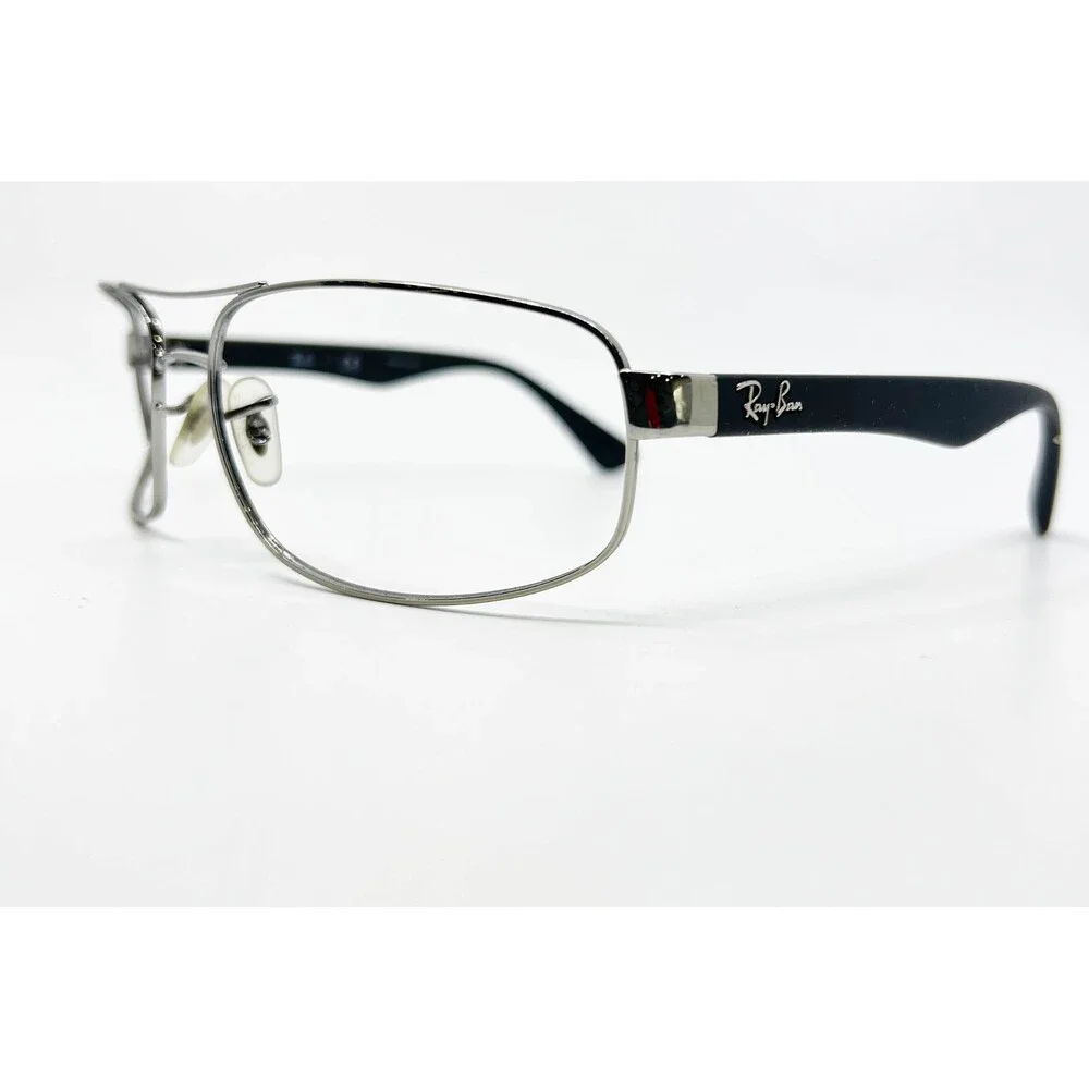 Ray-Ban Eyeglasses Mens Silver Black RB 3445 004 61-17-130